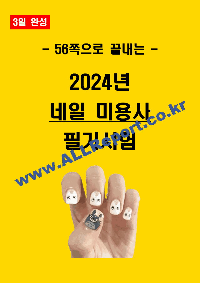 [3일 완성] 2024년 네일 미용사 필기 요약서   (1 )